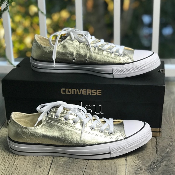 NWT Converse Ctas OX Light Gold M AUTHENTIC - Picture 2 of 7